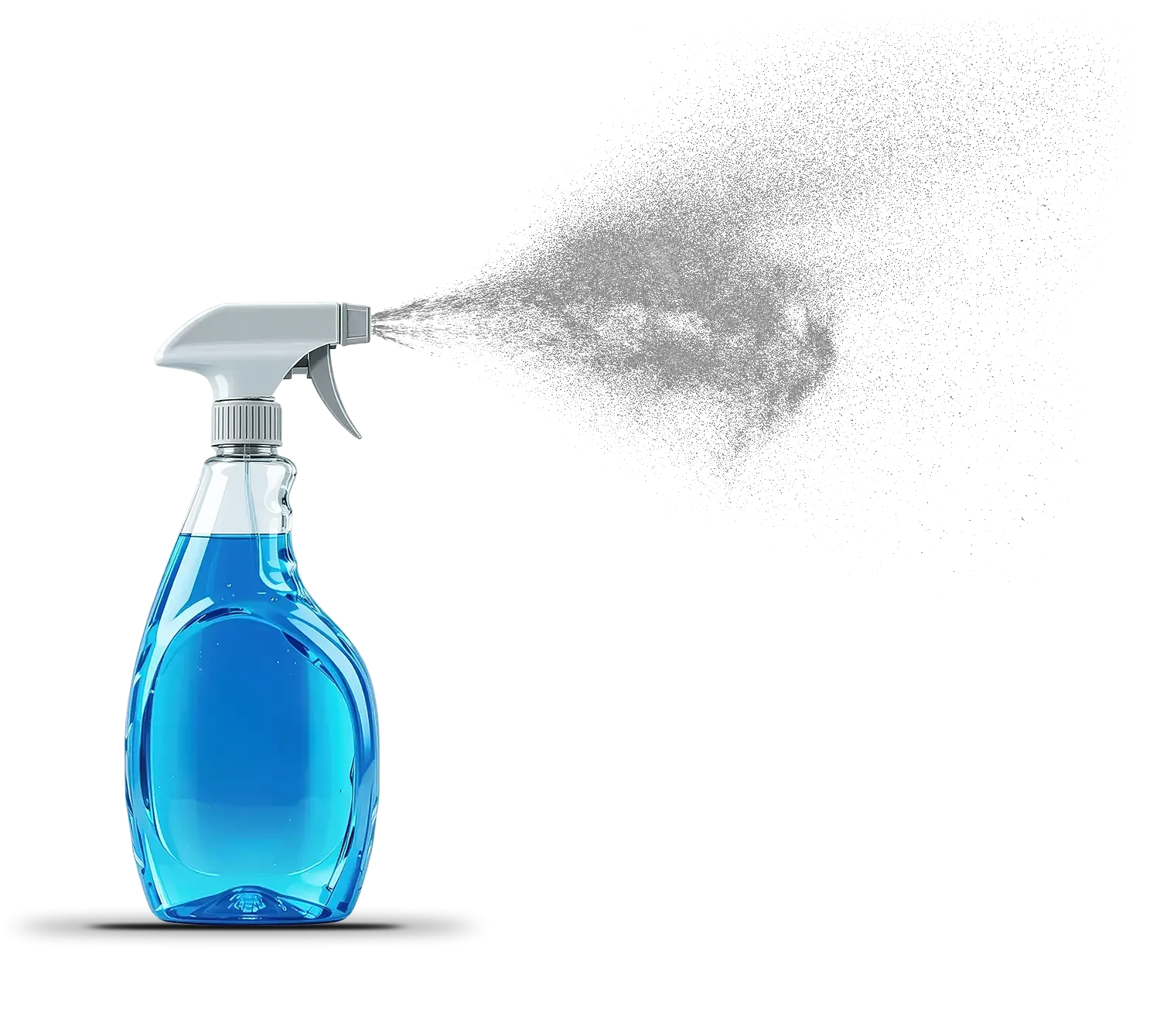 Fensterreinigung München Sprühflasche mit Reinigungsmittel